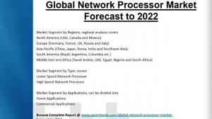 Global Network Processor Market Forecast to 2022