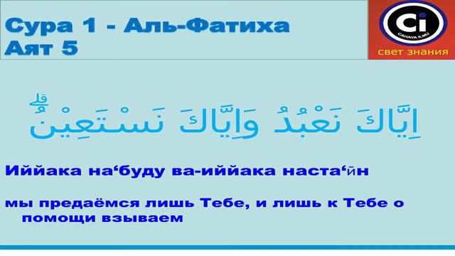 Тафсир Аль-Коран Сура Аль Фатиха - русский