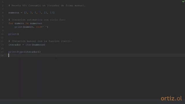 Python 3 - Receta 60: Consumir un Iterador de Forma Manual смотреть онлайн
