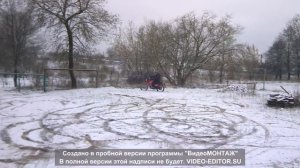 Мотоцикл Минск 125 зимой.