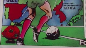 Коллекция почтовых марок на тему футбол.