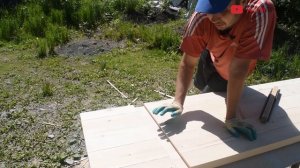 Дверь своими руками.Полная инструкция. Минимум инструментов. Door by old technologies Brettertür di