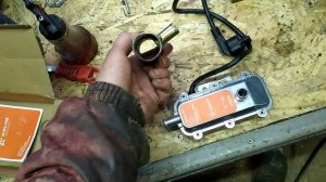 Установка предпускового подогревателя на самодельный трактор.