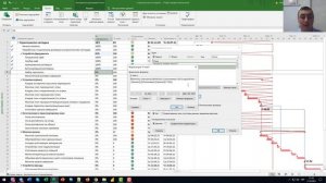 Плановый процент выполнения задач в MS Project Pro