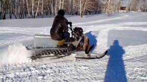 СНЕГОХОД ИЗ СКУТЕРА. ТЕПЕРЬ 150 КУБОВ!!!