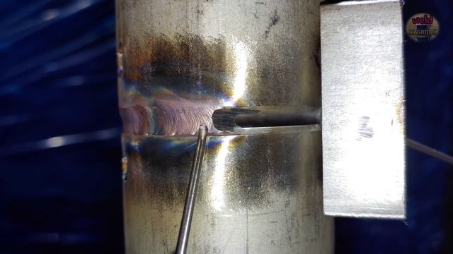Horizontal position TIG welding of 2 inch stainless steel pipe (FEAT. Keyhole) смотреть онлайн