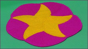 Коврик укороченными рядами спицами. Вязание укороченными рядами.