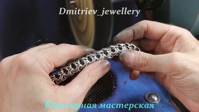 Изготовление браслета из серебра плетения Рамзес. #ювелирнаямастерская #jeweler