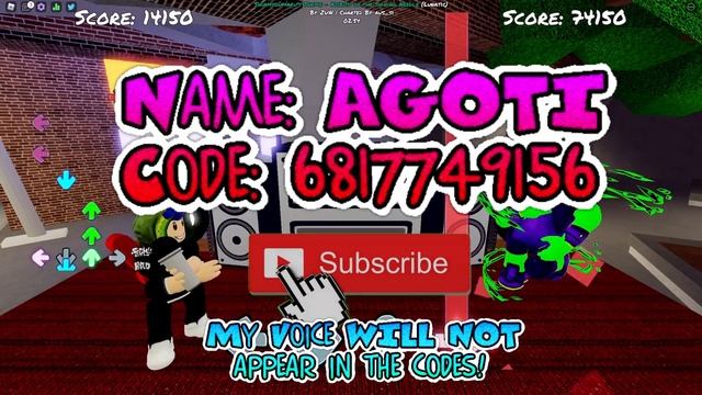 ALL Friday Night Funkin VS A.G.O.T.I Music IDs/Codes for ROBLOX! смотреть онлайн