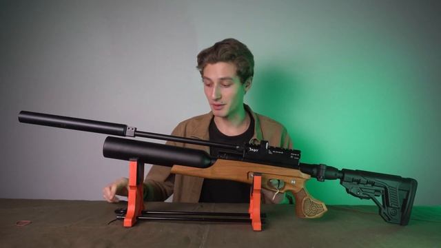 Пневматическая винтовка Jager SP Карабин (PCP, 5.5 мм, колба, 550 мм, складной приклад, LW) смотреть онлайн