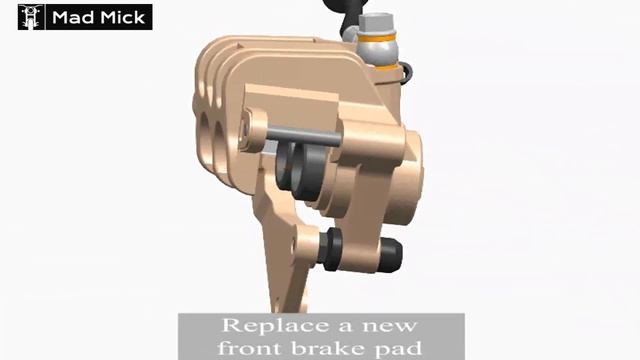 ALL ZONTES 310 MODELS FRONT BRAKE PAD CHANGE ENGLISH SUBTITLES смотреть онлайн