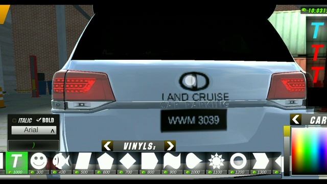 How to make Toyota logo at new land cruise | car parking multiplayer