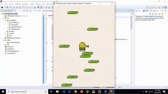 Java Doodle Jump Game | Source Code & Projects смотреть онлайн