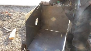 Печь для бани с баком из нержавейки ПОДОЛЬСК