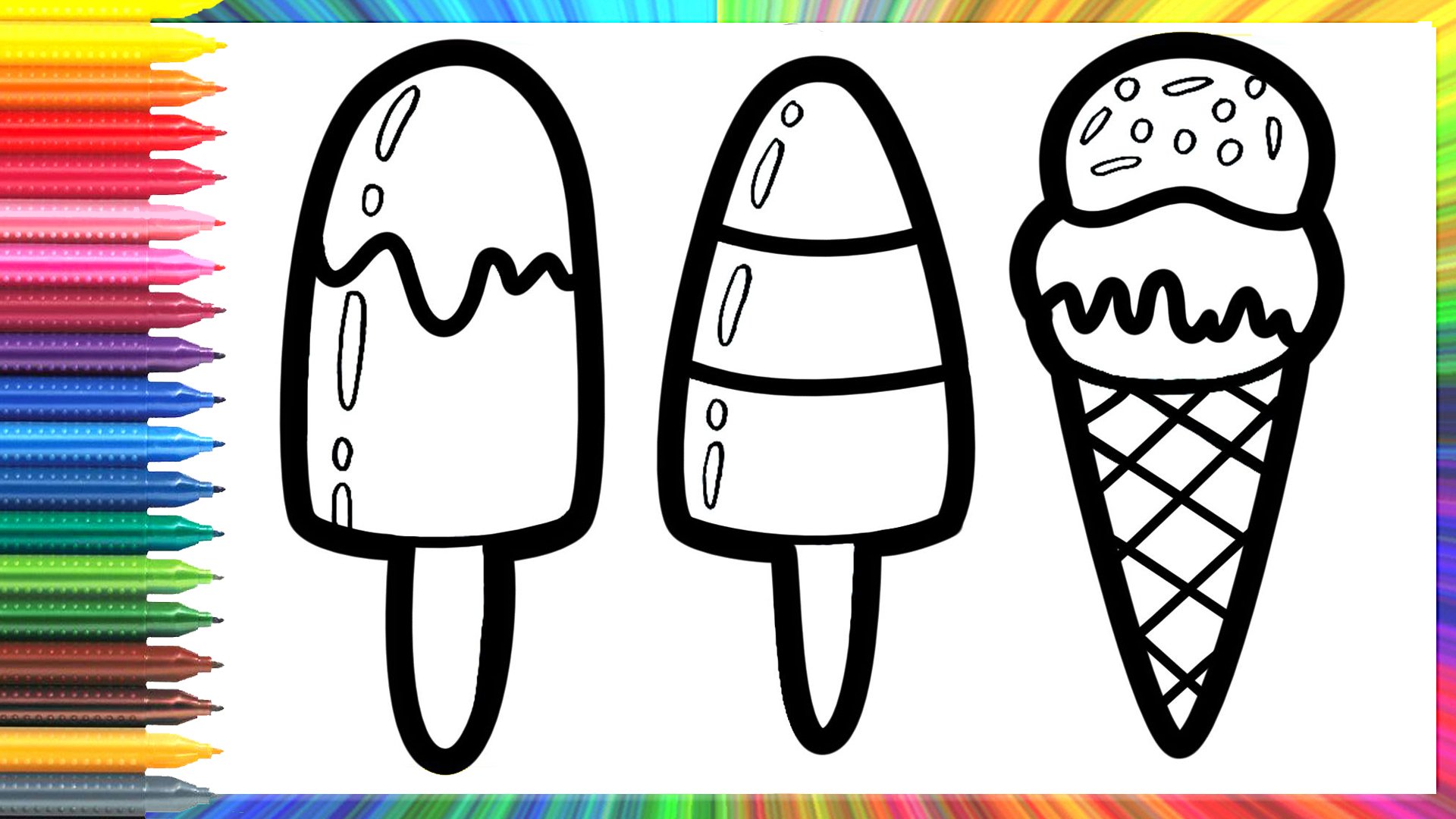 Рисунки мороженое животное