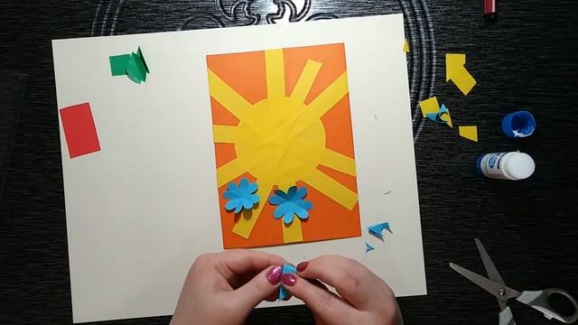 Изостудия Вдохновение мастер-класс аппликация к 1 МАЯ педагог Долгополова А.В.