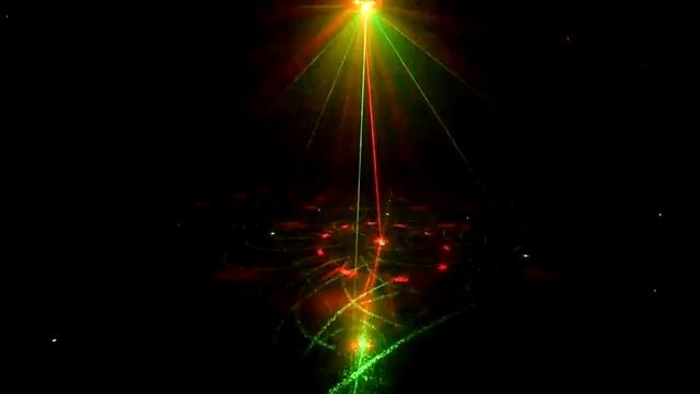 Двойной зеркальный лазерный проектор, спецэффекты смотреть онлайн