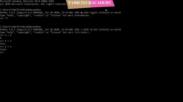 Python Interpreter | Python Tutorial - Python for Beginners [Full Course] in Tamil