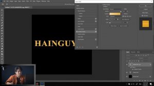 HƯỚNG DẪN TẠO HIỆU ỨNG CHỮ VÀNG ( GOLD TEXT EFFECT ) TRONG PHOTOSHOP | Hainguyen media