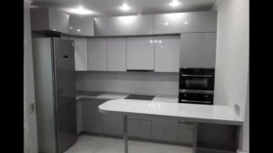 Интерьер кухни в квартиру студию с барной  стойкой