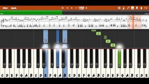 Antonio Vivaldi The four seasons - Winter - (Piano Tutorial Easy)