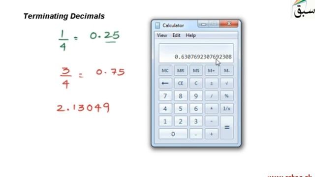 Terminating Decimals, Math Lecture | Sabaq.pk смотреть онлайн
