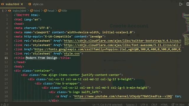 Modern Form Create |FREE Code| Using HTML, CSS and JavaScript |Coding Zakir| Modern Form Design