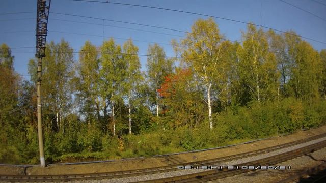 Россия из окна поезда. Кострома-Киров осень 2015 г. пятая серия