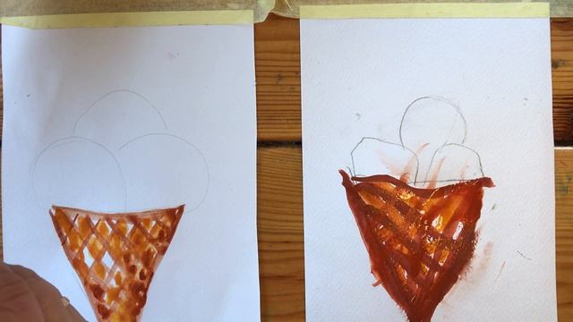 ВКУСНОЕ МОРОЖЕНОЕ. Рисование для малышей. Рисуем с Илюшей смотреть онлайн