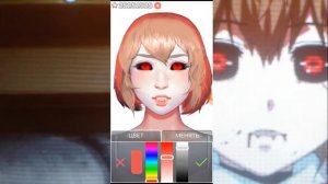 Live portait maker:Tokyo Ghoul Hinami.  «♡★♡★♡★♡»