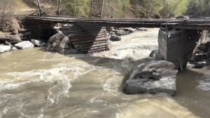 Порог Бегемот на реке Чуя в мае , Горный Алтай