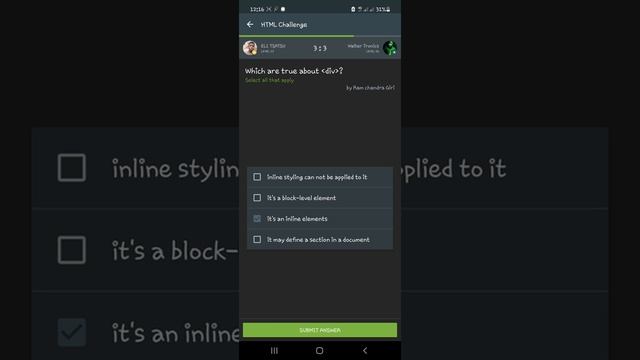 HTML challenge on SOLOLEARN