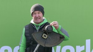 Триммер аккумуляторный Greenworks GD40BCB с бесщеточным двигателем, 40V, 40 см