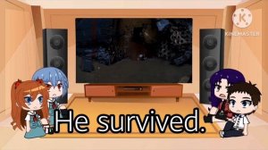 Evangelion react to Pacific Rim 2013 Gipsy Danger falling