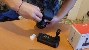 Battery grip Canon BG-E21 for Canon 6D Mk ii unboxing, Review