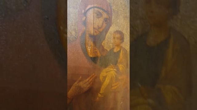 Старинная Икона «Пресвятая Богородица Благодатное Небо»,