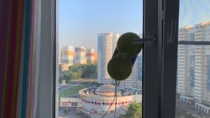 Робот для мытья окон hobot 198 //обзор, демонстрация работы, видеоинструкция