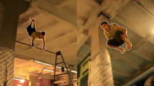 Лучший Паркур и Сальто / Неудачные Трюки и Падения / Алексей Крук на Тренировке