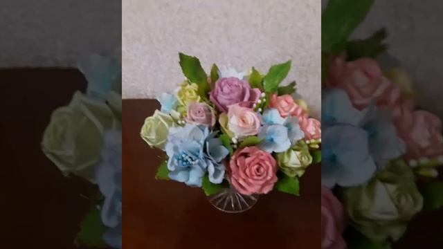 Букет из холодного фарфора . . смотреть онлайн