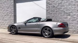 2007 MERCEDES BENZ SL55 AMG V8 KOMPRESSOR PANORAMIC ROOF HARD TOP CONVERTIBLE OPERATION VIDEO