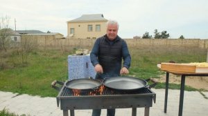 РЫБА КУТУМ, ЖАРЕНАЯ на ОГРОМНОЙ СКОВОРОДЕ. ENG SUB