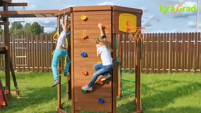 Детская площадка IgraGrad "Панда Фани Gride с WorkOut" смотреть онлайн