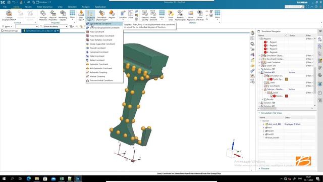 Simcenter 3D Nastran. Геометрическая и физическая нелинейность на примере SOL 106/601/401/402.