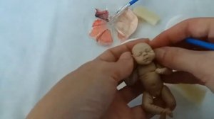 как раскрасить реборна акриловыми красками