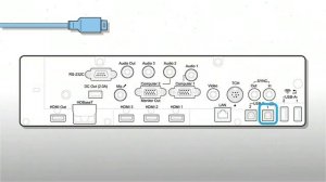 Подключение кабелей к проектору. Epson EB-1480Fi и Epson 1485Fi. (6/11)