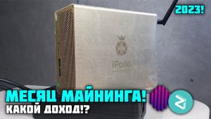 МЕСЯЦ МАЙНИНГА НА АСИКЕ IPOLLO V1 MINI!