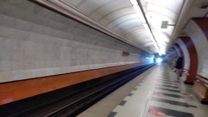 18 03 2021 Станция метро Парк Победы в Москве.