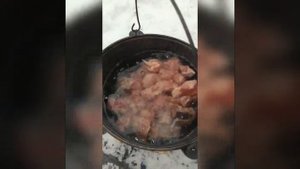 шулюм из свинины в казане