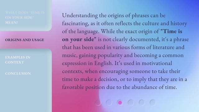 Time Is On Your Side: Unraveling The Meaning смотреть онлайн