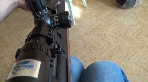 Обзор ПСП винтовки Крикет калибра 6,35мм.,прицел Bushnell Elite Tactical 5-15*40